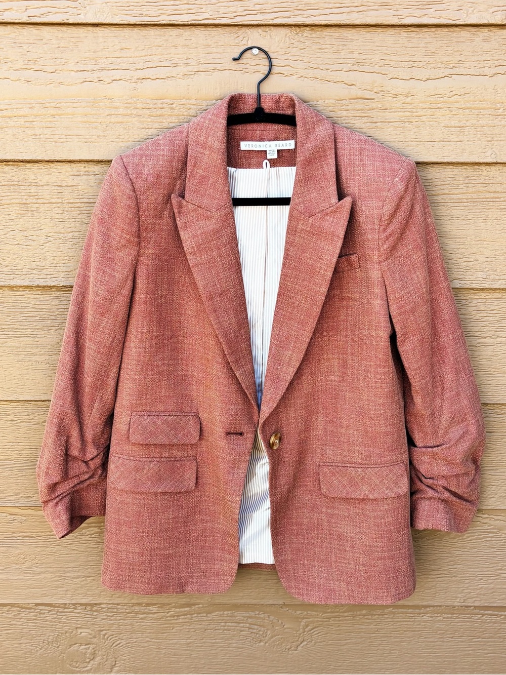 Veronica Beard Red Oak Melange Vega Dickey Jacket -Sz Medium/Large